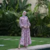 Flower Bombe Dress Céléria – robe longue femme modeste, vue 4