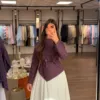 Purple Jean Céléria – ensemble femme modeste, vue 2