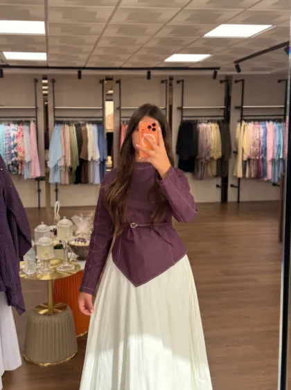 Purple Jean Céléria – ensemble femme modeste, vue 2