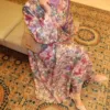 Flower Bombe Dress Céléria – robe longue femme modeste, vue 8