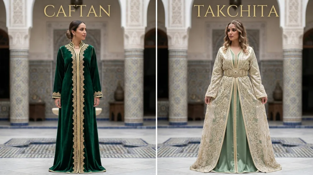 Takchita ou caftan : quelle différence ?