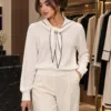 Top Signature Céléria – pièce femme modeste, coloris blanc