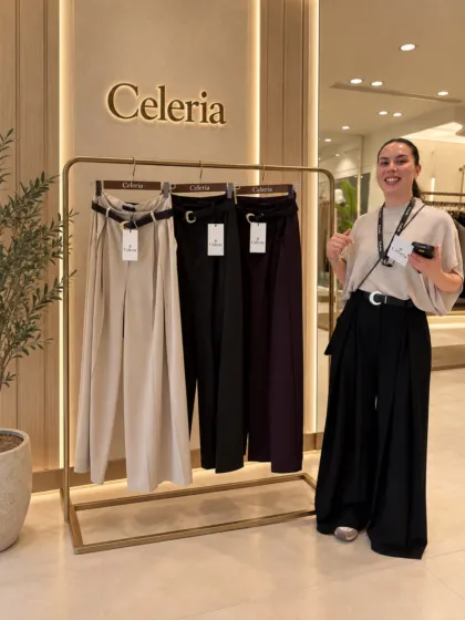 Palazzo Chic Céléria – pantalon palazzo taille haute