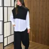 Alma Knit couleur noir porté par le mannequin, boutique CÉLÉRIA Casablanca