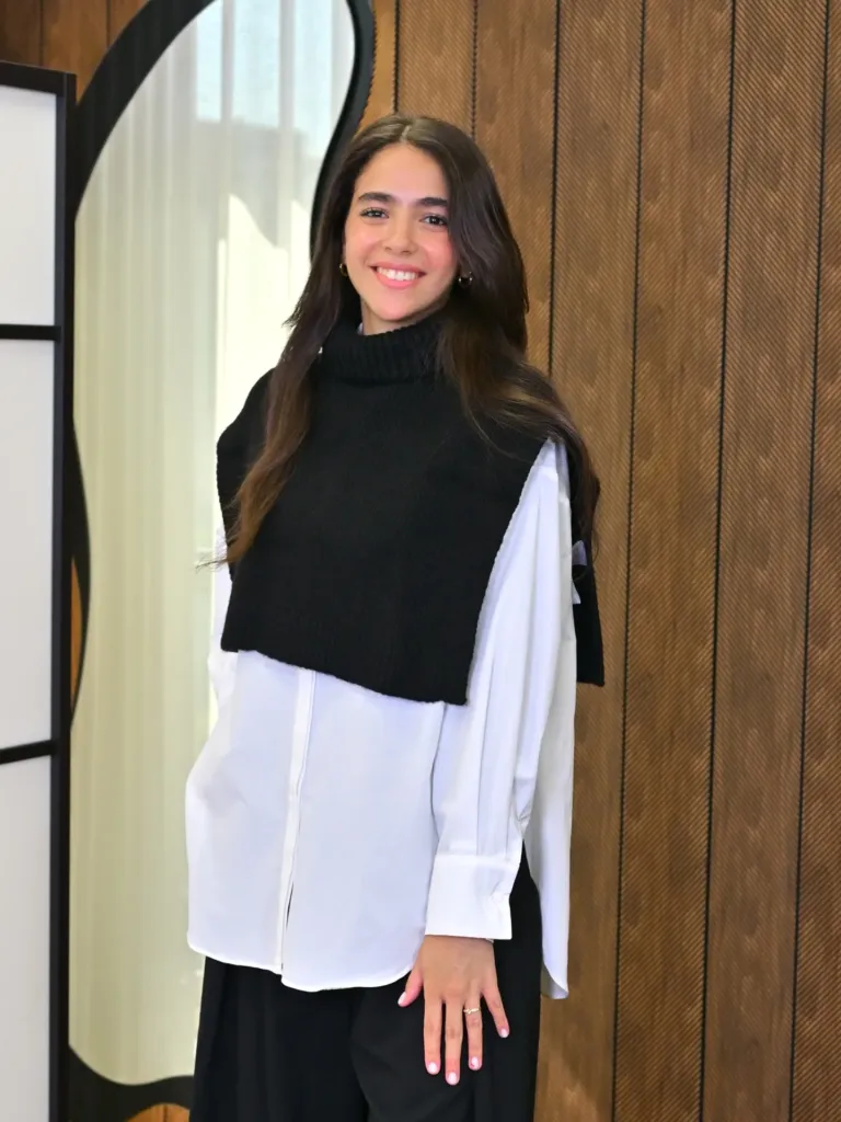 Alma Knit noir, col montant
