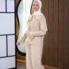 Classy Dentel beige – ensemble femme modeste, vue de trois-quarts