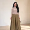 Fly Pants kaki, pantalon large et fluide CÉLÉRIA