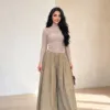 Fly Pants taupe, pantalon large et fluide CÉLÉRIA